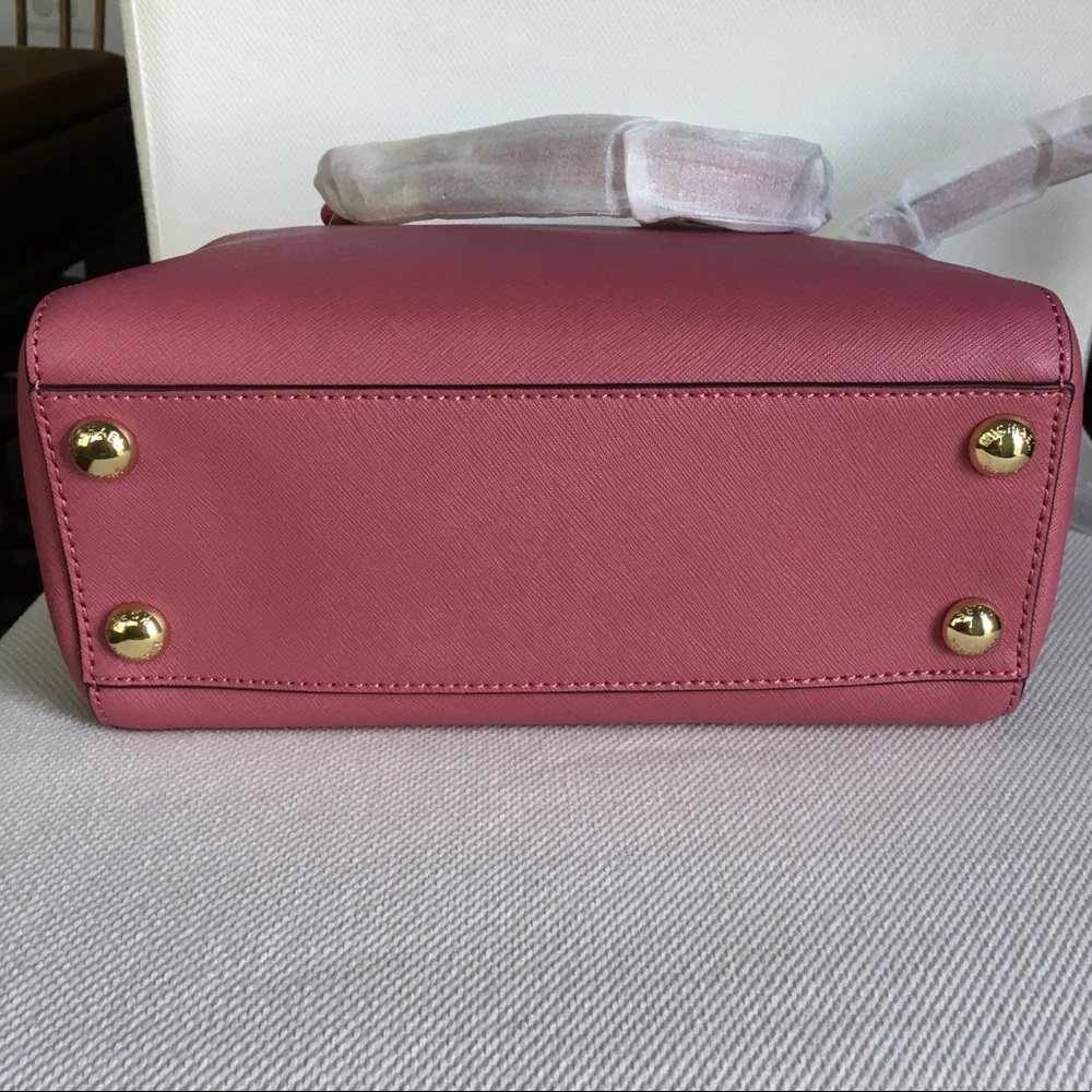 NWT Michael Kors Small Cynthia Satchel Tulip - Picture 14 of 15